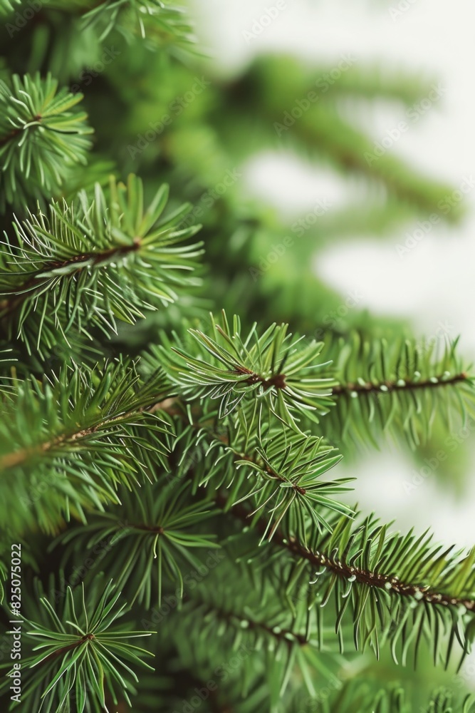 A close up of a tree with green leaves. Concept of freshness and vitality, as the tree is in full bloom A close up of a tree with green leaves. Concept of freshness and vitality, as the tree is in full bloom