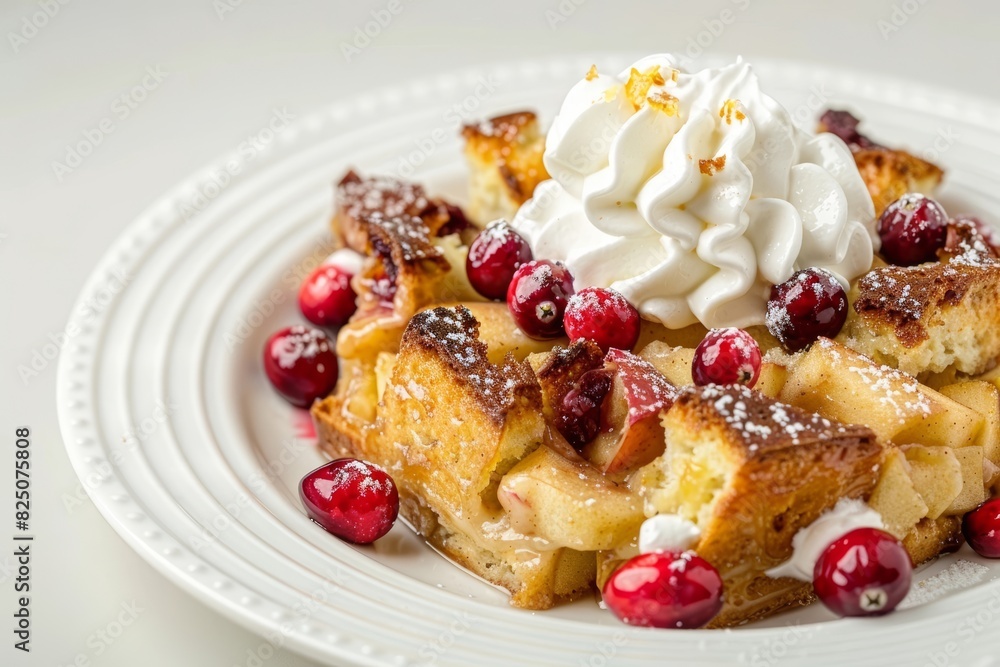 Heavenly Apple Cranberry Bread Pudding with Warm Spices and Vanilla Heavenly Apple Cranberry Bread Pudding with Warm Spices and Vanilla
