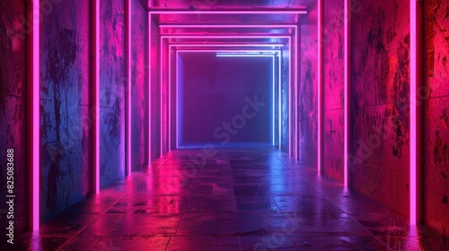 abstract neon with copy space