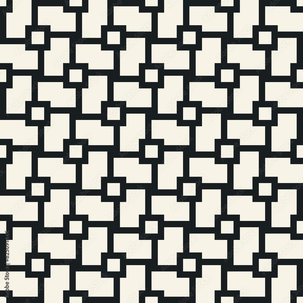 Monochrome Tile Checked Grid Pattern Monochrome Tile Checked Grid Pattern
