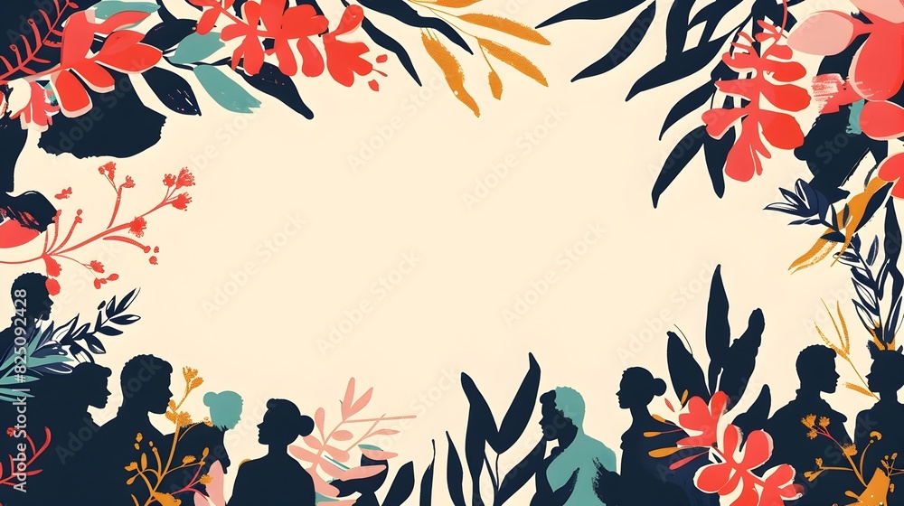 Minimalist Juneteenth Background with Bold Typography and Symbolic Elements Minimalist Juneteenth Background with Bold Typography and Symbolic Elements