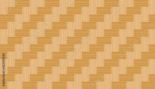 realistic weave woven bamboo seamless pattern. vector illustration isolated on white background.