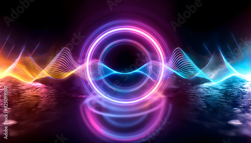 y2k  disco  laser  sound  music  wellen  neon  neu  close up  hintergrund  glow  leuchtend  vibrant  bunt  welle  digital  kosmos  energie  str  mend  fliessen  orange  farbe  gl  hend  party  kreis 