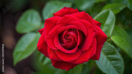 red rose in garden