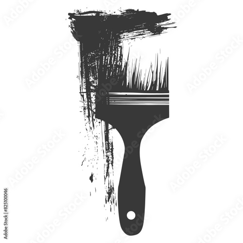 Silhouette brush for painting walls black color only