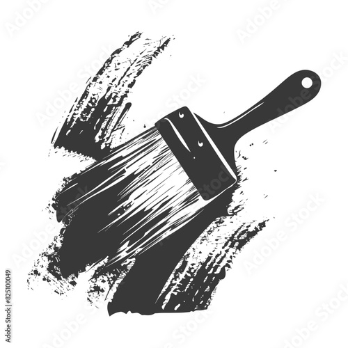 Silhouette brush for painting walls black color only