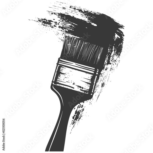 Silhouette brush for painting walls black color only