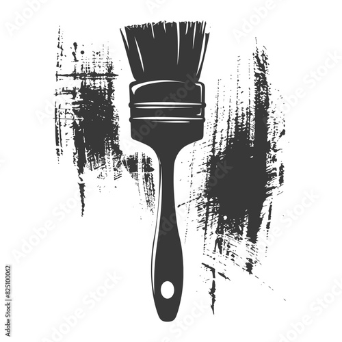 Silhouette brush for painting walls black color only