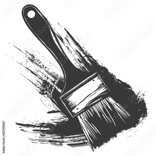 Silhouette brush for painting walls black color only