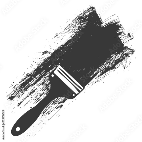 Silhouette brush for painting walls black color only