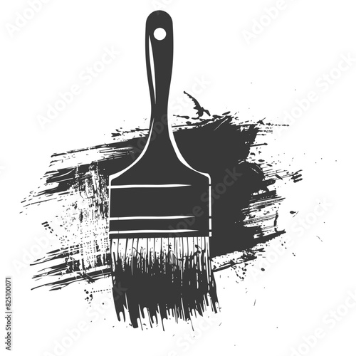 Silhouette brush for painting walls black color only