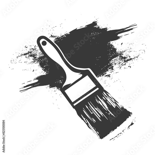 Silhouette brush for painting walls black color only