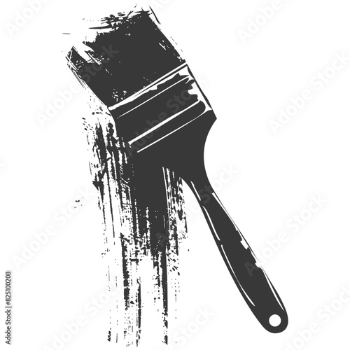 Silhouette brush for painting walls black color only