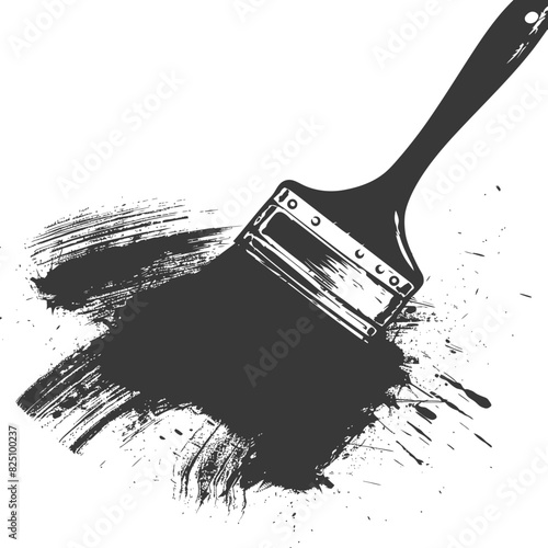 Silhouette brush for painting walls black color only