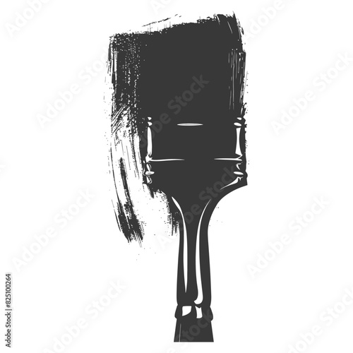 Silhouette brush for painting walls black color only