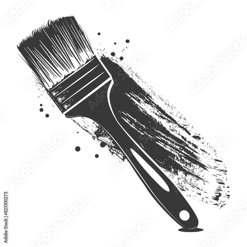 Silhouette brush for painting walls black color only