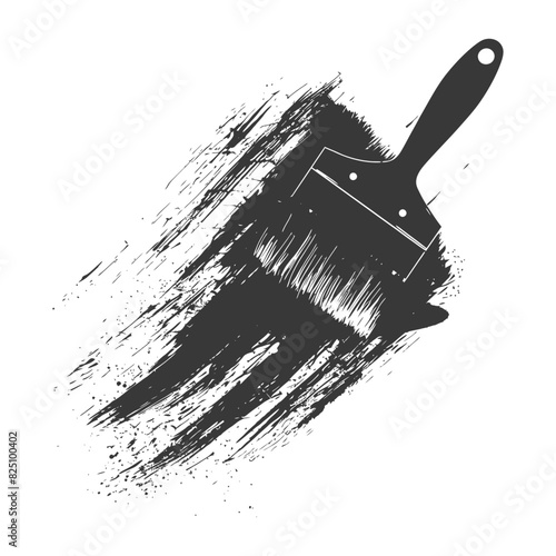 Silhouette brush for painting walls black color only