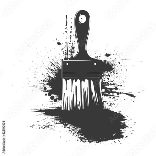 Silhouette brush for painting walls black color only