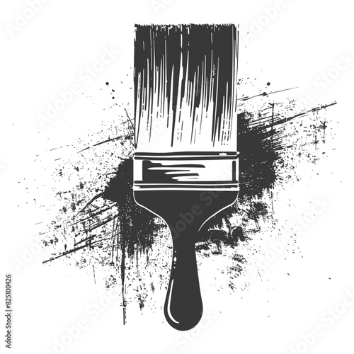Silhouette brush for painting walls black color only