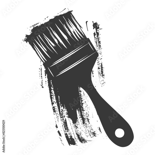 Silhouette brush for painting walls black color only