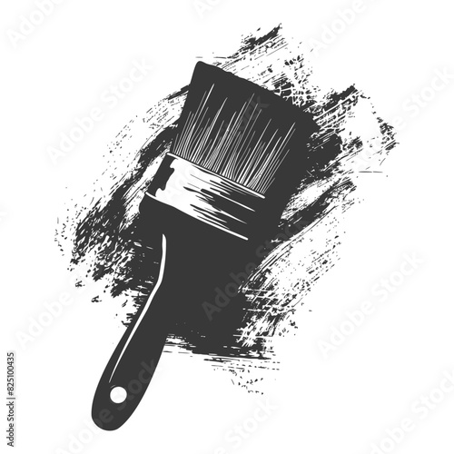 Silhouette brush for painting walls black color only