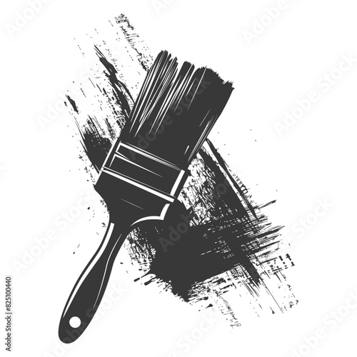 Silhouette brush for painting walls black color only