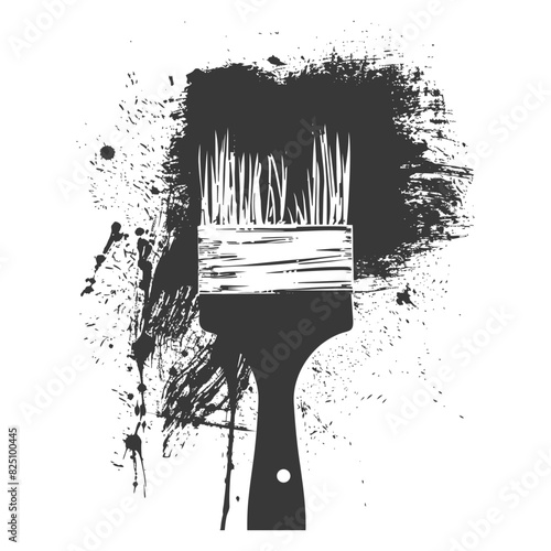 Silhouette brush for painting walls black color only