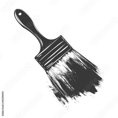 Silhouette brush for painting walls black color only