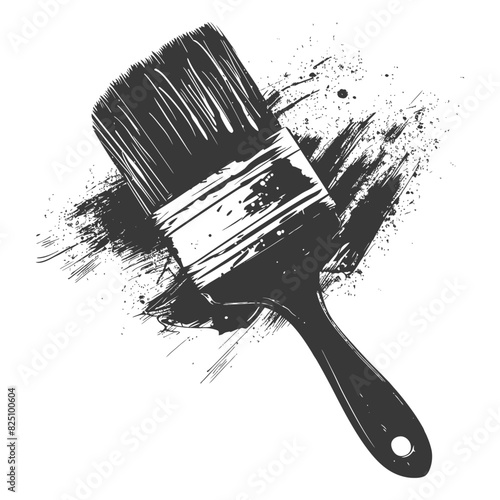 Silhouette brush for painting walls black color only