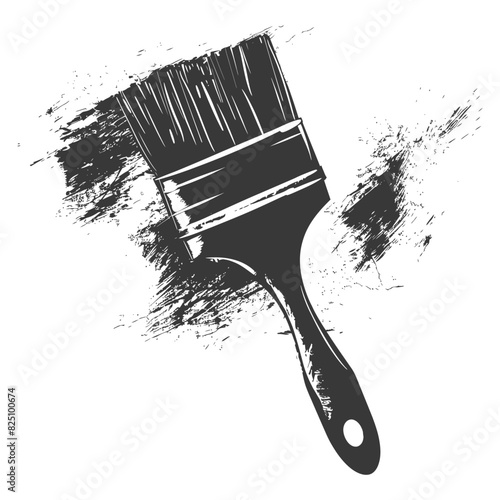 Silhouette brush for painting walls black color only