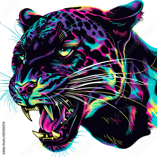 Panther head illustration