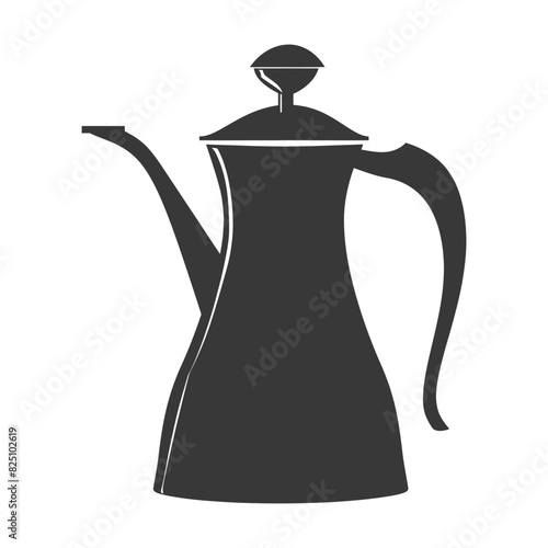 Silhouette coffee pot black color only