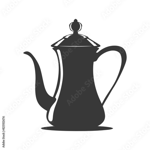 Silhouette coffee pot black color only