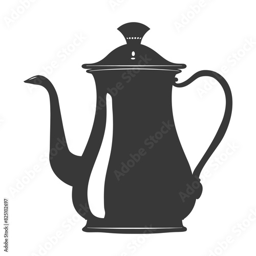 Silhouette coffee pot black color only