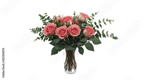 Stunning Arrangement of Beige Roses with Greenery