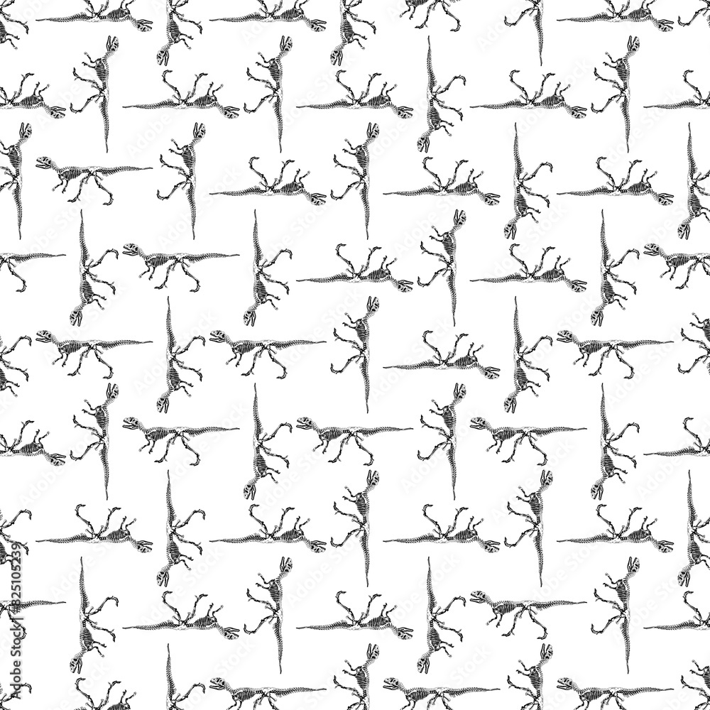 Piatnitzkysaurus dinosaur graphic motif pattern Piatnitzkysaurus dinosaur graphic motif pattern