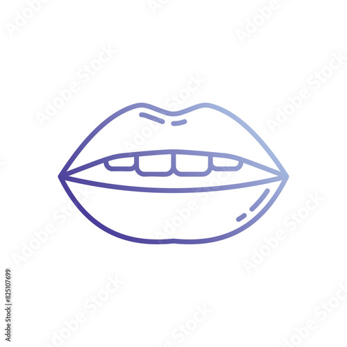 Woman Lips vector icon