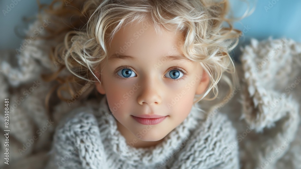 Close Up of Child With Blue Eyes Close Up of Child With Blue Eyes