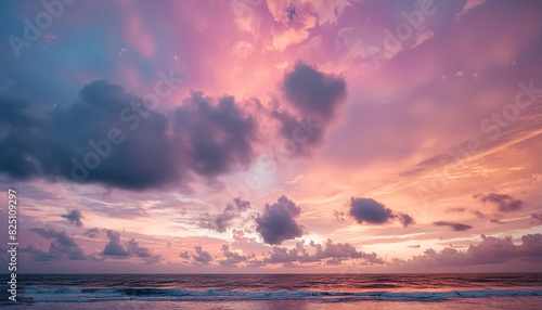 sea sunset landscape background