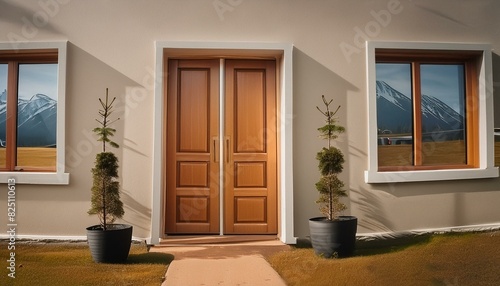 Embrace the minimalist allure of Scandinavian homes  showcasing simple yet striking tall doors