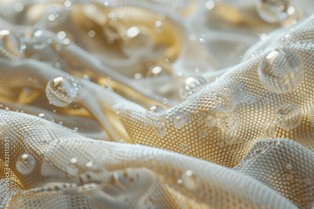 Fabric fiber with water bubble deep cleaning, remove stain Fabric fiber with water bubble deep cleaning, remove stain