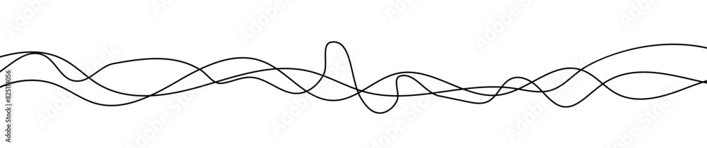 Thin curved wavy lines Thin curved wavy lines