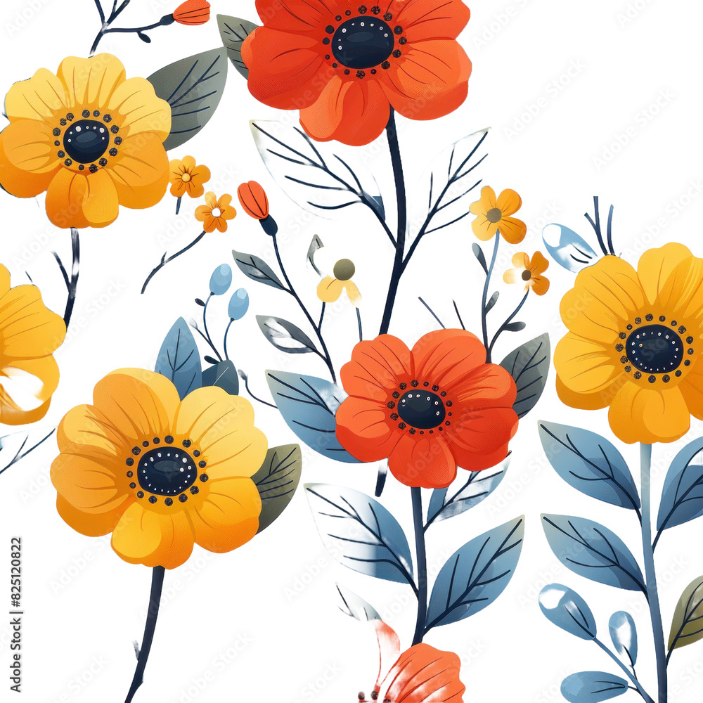 Flowers isolated on transparent background Flowers isolated on transparent background