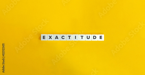 Exactitude Term and Word. The quality or condition of being precise, accurate, and meticulous.