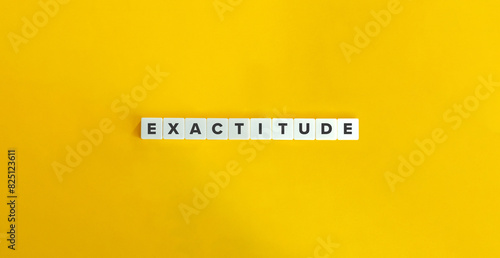 Exactitude Term and Word. The quality or condition of being precise, accurate, and meticulous.
