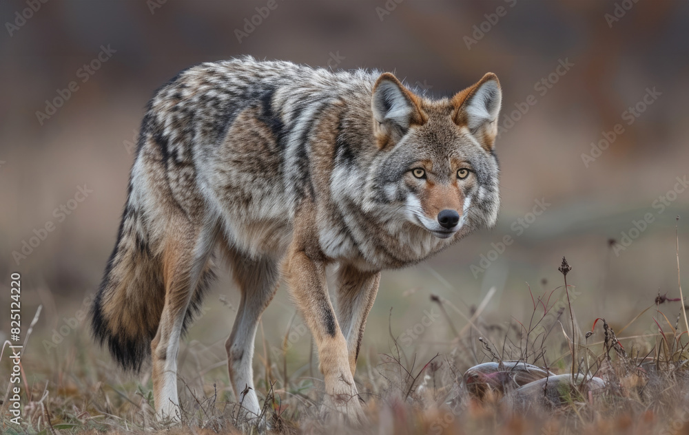 A beautiful shot of a coyote in the wild. A beautiful shot of a coyote in the wild.