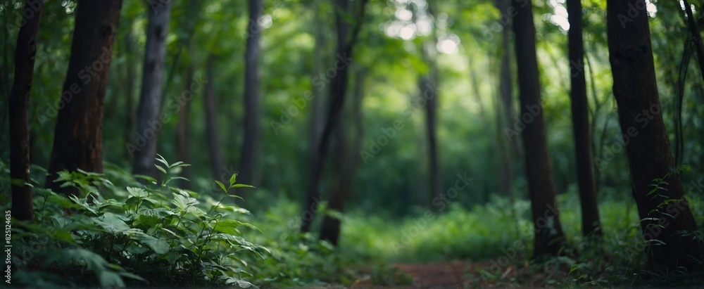 Green bokeh background from nature forest out of focus Green bokeh background from nature forest out of focus