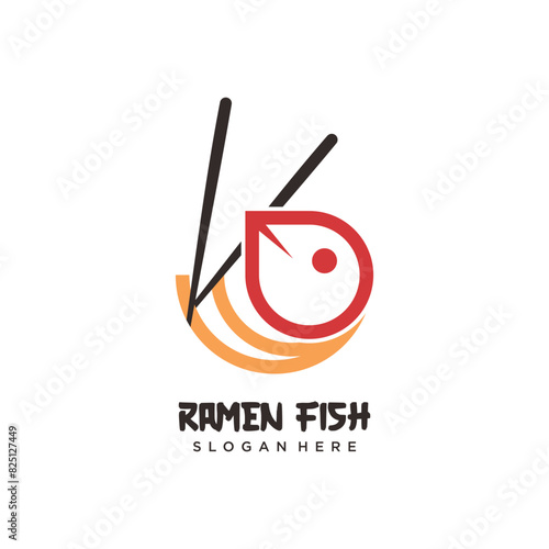 Ramen logo design element icon vector with creative modern concept