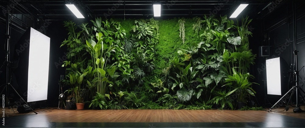 Greenery product background Greenery product background