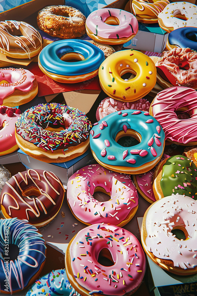 Happy Donut Day, greeting card banner, donut day, confectionery, american donut Happy Donut Day, greeting card banner, donut day, confectionery, american donut